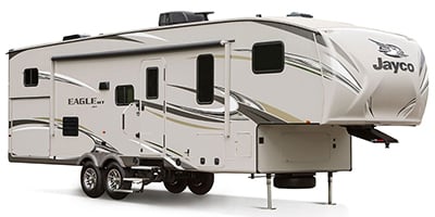 What are some standard Jayco Eagle travel trailer features?