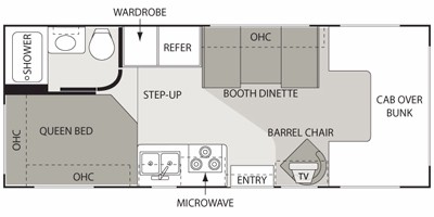 2008 Four Winds 5000 Series M-23A E35 V10 Floorplan, Prices, Values