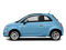 Luce Blu (Light Blue) 2015 FIAT 500 Pictures 500 Hatchback 3D Pop I4 photos side view Luce Blu (Light Blue) 2015 FIAT 500 Pictures 500 Hatchback 3D Pop I4 photos side view