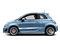 Celeste Blu (Retro Light Blue) 2016 FIAT 500 Pictures 500 Hatchback 3D Abarth I4 photos side view Celeste Blu (Retro Light Blue) 2016 FIAT 500 Pictures 500 Hatchback 3D Abarth I4 photos side view