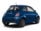 Azzurro (Blue) 2013 FIAT 500 Pictures 500 Hatchback 3D Pop I4 photos rear view Azzurro (Blue) 2013 FIAT 500 Pictures 500 Hatchback 3D Pop I4 photos rear view