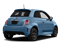 Celeste Blu (Retro Light Blue) 2016 FIAT 500 Pictures 500 Hatchback 3D I4 Turbo photos rear view Celeste Blu (Retro Light Blue) 2016 FIAT 500 Pictures 500 Hatchback 3D I4 Turbo photos rear view