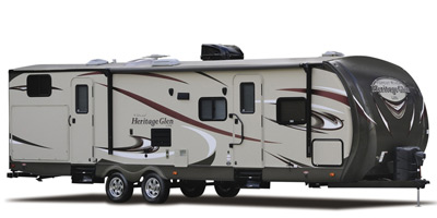 2015 Wildwood by Forest River Heritage Glen Lite Series M-312QBUD ...