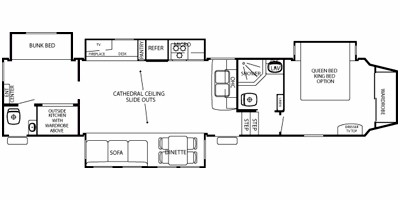 2010 Cedar Creek Silverback Fifth Wheel Series M-35K Specs and Standard ...