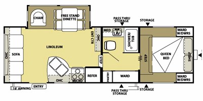 2012 Salem by Forest River Fifth Wheel Series M-24RLS Specs and ...