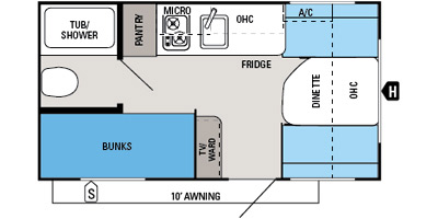 2015 Jayco Jay Flight SLX Series M-154 BH Specs and Standard Equipment ...