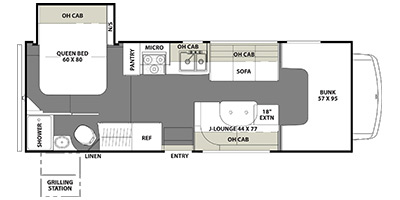 2017 Coachmen by Forest River Freelander Series M-26 RS Ford E350 Specs ...