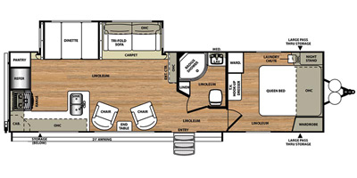 2015 Wildwood by Forest River Heritage Glen Lite Series M-282RK Specs ...