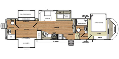 2015 Wildwood by Forest River Heritage Glen Lite Fifth Wheel Series M ...